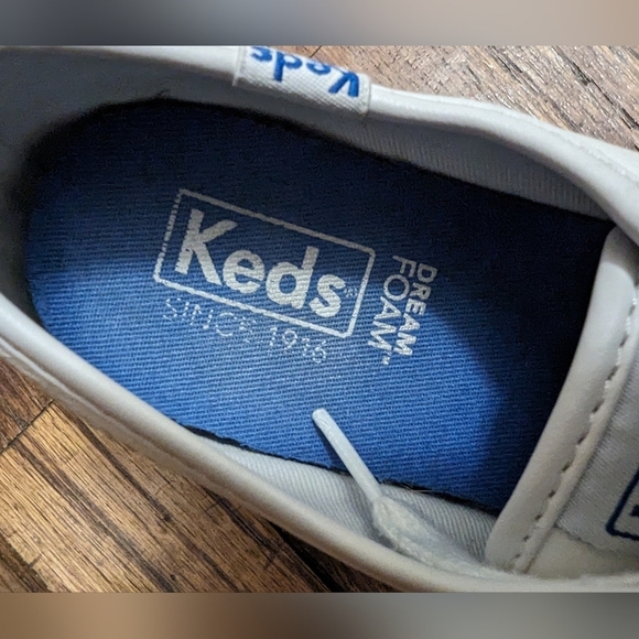 Keds Triple Kick Leather Lace Up  platform sneaker white, woman's size 6 - Picture 7 of 14